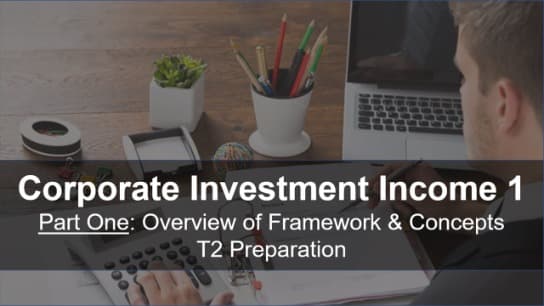 Corporate Investment Income Part 1